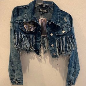 Thrill Cropped Jean Jacket